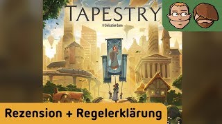 YouTube Review vom Spiel "Tapestry" von Hunter & Cron - Brettspiele
