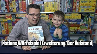 YouTube Review vom Spiel "Nations: Das Würfelspiel – Der Aufstand (Erweiterung)" von SpieleBlog