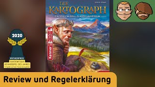 YouTube Review vom Spiel "Der Kartograph" von Hunter & Cron - Brettspiele