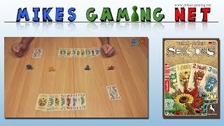 YouTube Review vom Spiel "4 Jahreszeiten" von Mikes Gaming Net - Brettspiele