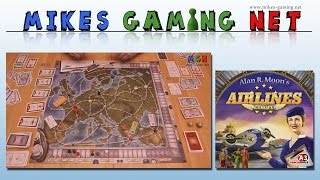 YouTube Review vom Spiel "Airlines Europe" von Mikes Gaming Net - Brettspiele
