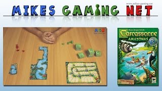 YouTube Review vom Spiel "Carcassonne: Amazonas" von Mikes Gaming Net - Brettspiele