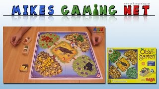 YouTube Review vom Spiel "Erster Obstgarten" von Mikes Gaming Net - Brettspiele