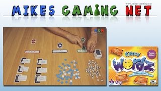YouTube Review vom Spiel "Krazy Wordz: Family Edition" von Mikes Gaming Net - Brettspiele