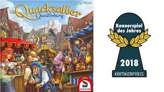 YouTube Review vom Spiel "Die Quacksalber von Quedlinburg (Kennerspiel 2018)" von Spiel des Jahres