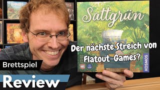 YouTube Review vom Spiel "Sattgrün" von Hunter & Cron