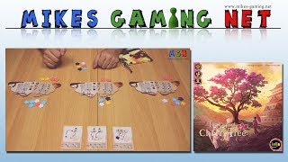 YouTube Review vom Spiel "The Legend of the Cherry Tree that Blossoms Every Ten Years" von Mikes Gaming Net - Brettspiele