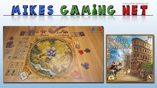 YouTube Review vom Spiel "Porta Nigra" von Mikes Gaming Net - Brettspiele