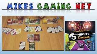 YouTube Review vom Spiel "5-Minute Dungeon" von Mikes Gaming Net - Brettspiele