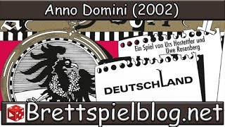 YouTube Review vom Spiel "Anno Domini: Deutschland" von Brettspielblog.net - Brettspiele im Test