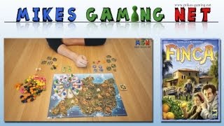 YouTube Review vom Spiel "Finca (2009 Edition)" von Mikes Gaming Net - Brettspiele