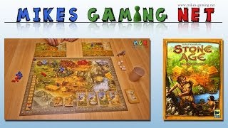 YouTube Review vom Spiel "Stone Age" von Mikes Gaming Net - Brettspiele