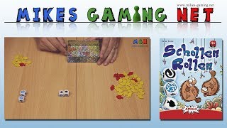 YouTube Review vom Spiel "Schollen Rollen" von Mikes Gaming Net - Brettspiele