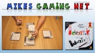 YouTube Review vom Spiel "Identik (Meisterwerke)" von Mikes Gaming Net - Brettspiele