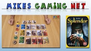 YouTube Review vom Spiel "Splendor" von Mikes Gaming Net - Brettspiele