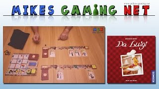 YouTube Review vom Spiel "Da Luigi - Pasta und Basta!" von Mikes Gaming Net - Brettspiele