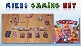 YouTube Review vom Spiel "WÃ¼rfelkÃ¶nig" von Mikes Gaming Net - Brettspiele
