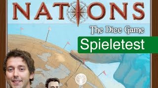YouTube Review vom Spiel "Nations: Das Würfelspiel" von Spielama