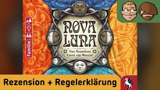 YouTube Review vom Spiel "Nova Luna" von Hunter & Cron - Brettspiele
