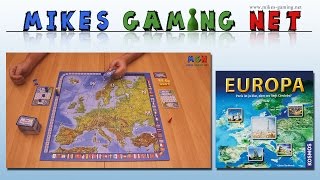 YouTube Review vom Spiel "Europa Tour" von Mikes Gaming Net - Brettspiele
