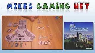YouTube Review vom Spiel "Die Schlösser des König Ludwig" von Mikes Gaming Net - Brettspiele
