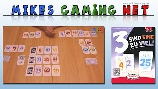 YouTube Review vom Spiel "3 sind eine zu viel! Kartenspiel" von Mikes Gaming Net - Brettspiele