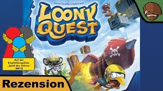YouTube Review vom Spiel "Loony Quest" von Hunter & Cron - Brettspiele