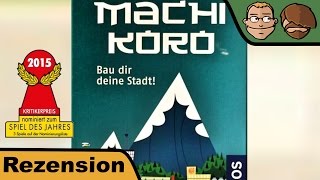 YouTube Review vom Spiel "Machi Koro (Sieger À la carte 2015 Kartenspiel-Award)" von Hunter & Cron - Brettspiele