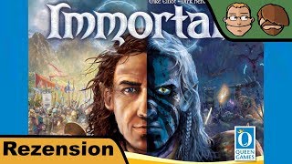 YouTube Review vom Spiel "Immortals" von Hunter & Cron - Brettspiele