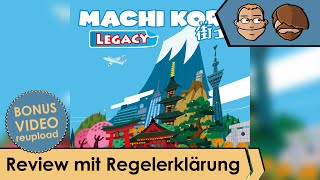 YouTube Review vom Spiel "Machi Koro Legacy" von Hunter & Cron