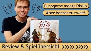 YouTube Review vom Spiel "Virtù - Die Kunst des Regierens" von Hunter & Cron