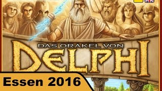YouTube Review vom Spiel "Das Orakel von Delphi" von Hunter & Cron - Brettspiele