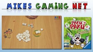 YouTube Review vom Spiel "Paku Paku" von Mikes Gaming Net - Brettspiele