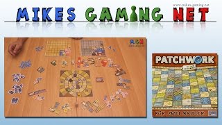 YouTube Review vom Spiel "Patchwork Express" von Mikes Gaming Net - Brettspiele