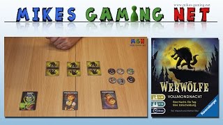 YouTube Review vom Spiel "Werwölfe: Vollmondnacht" von Mikes Gaming Net - Brettspiele