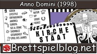 YouTube Review vom Spiel "Anno Domini: Kirche & Staat" von Brettspielblog.net - Brettspiele im Test