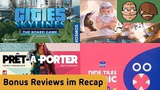 YouTube Review vom Spiel "Cities: Skylines – Das Brettspiel" von Hunter & Cron - Brettspiele