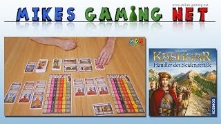 YouTube Review vom Spiel "Kashgar: Händler der Seidenstraße" von Mikes Gaming Net - Brettspiele