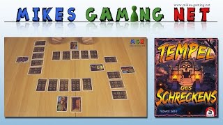 YouTube Review vom Spiel "Tempel des Schreckens" von Mikes Gaming Net - Brettspiele