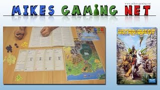 YouTube Review vom Spiel "Ultra-Quest" von Mikes Gaming Net - Brettspiele