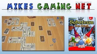 YouTube Review vom Spiel "Saboteur" von Mikes Gaming Net - Brettspiele