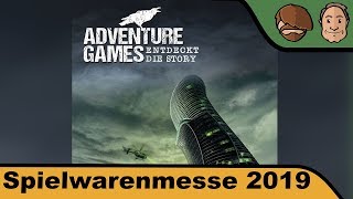 YouTube Review vom Spiel "Adventure Games: Die Monochrome AG" von Hunter & Cron - Brettspiele