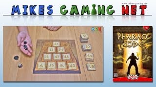 YouTube Review vom Spiel "Pharao Code" von Mikes Gaming Net - Brettspiele