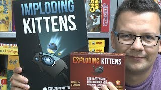 YouTube Review vom Spiel "Exploding Kittens: Imploding Kittens (1. Erweiterung)" von SpieleBlog