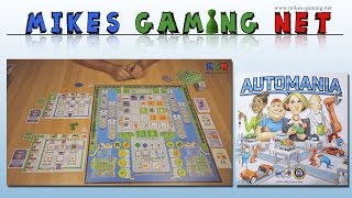 YouTube Review vom Spiel "Automania" von Mikes Gaming Net - Brettspiele