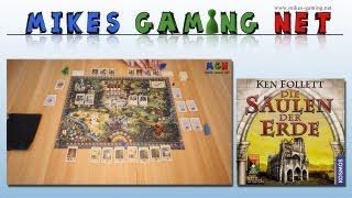 YouTube Review vom Spiel "Die Säulen der Erde: das Kartenspiel" von Mikes Gaming Net - Brettspiele