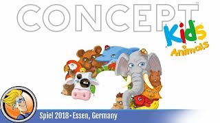 YouTube Review vom Spiel "Concept Kids: Tiere (Deutscher Kinderspielpreis 2019 Gewinner)" von BoardGameGeek