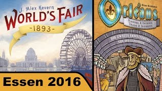 YouTube Review vom Spiel "Weltausstellung 1893" von Hunter & Cron - Brettspiele