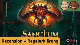 YouTube Review vom Spiel "Sanctum" von Hunter & Cron - Brettspiele